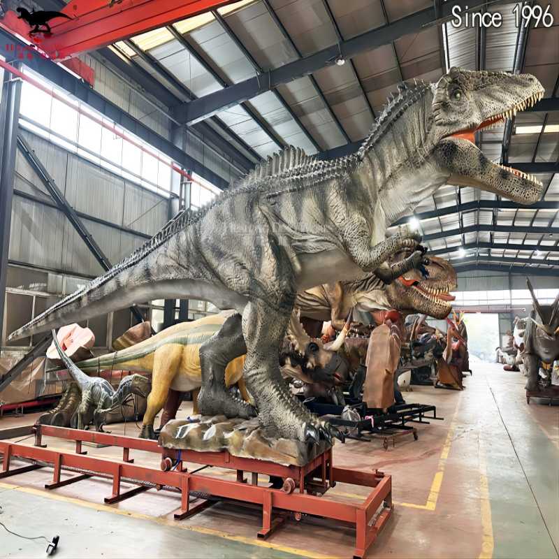 Robotic Realistic Carcharodontosaurus Slide On The Rail (1)